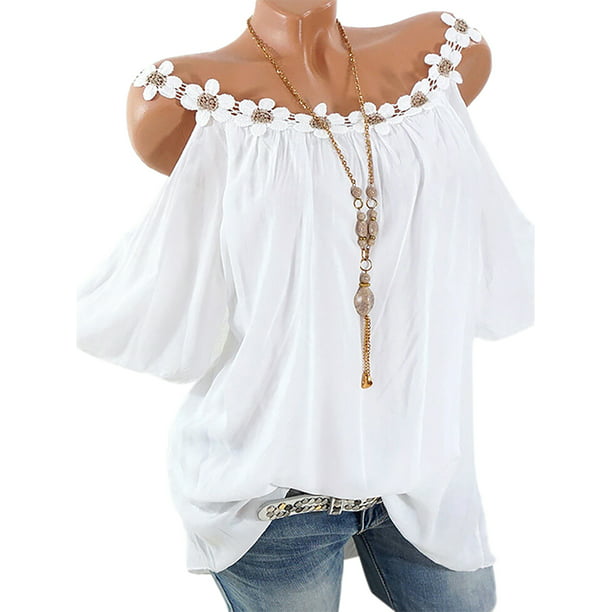 Women's Top Summer Ladies T-Shirt Casual Blouse with Bolero One Size 8,10,12,14